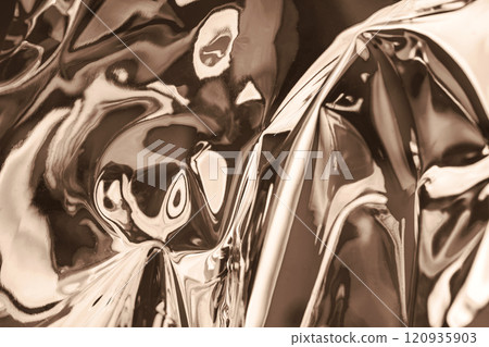 Abstract metallic surface with reflections in soft brown tones Abstract metallic surface with reflections in soft brown tones 120935903