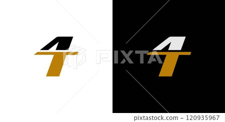 Unique and modern 4T logo design Unique and modern 4T logo design 120935967