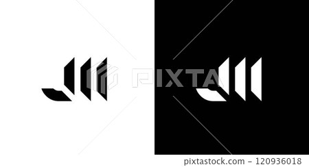 Modern and cool JM logo design Modern and cool JM logo design 120936018