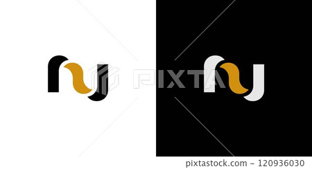 Unique and modern letter N logo design Unique and modern letter N logo design 120936030