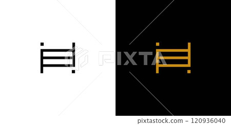 Unique and modern initial H logo design Unique and modern initial H logo design 120936040