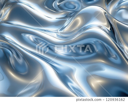 Liquid metal texture, waves of mercury, an ocean of molten silver, swirling silver, fluid dynamics Liquid metal texture, waves of mercury, an ocean of molten silver, swirling silver, fluid dynamics 120936162