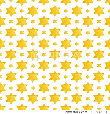 Textured Christmas star seamless pattern hand painted with watercolors. High quality illustration for cards, textile, wrapping paper, linens, Christmas design, decoration, napkins, packaging Textured Christmas star seamless pattern hand painted with watercolors. High quality illustration for cards, textile, wrapping paper, linens, Christmas design, decoration, napkins, packaging 120937101