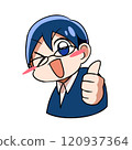 Glasses-kun C giving a good sign 120937364