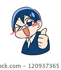 Glasses-kun B giving a good sign 120937365