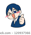 Glasses-kun A giving a good sign 120937366
