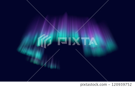 Aurora borealis spectacle realistic vector illustration Aurora borealis spectacle realistic vector illustration 120939752