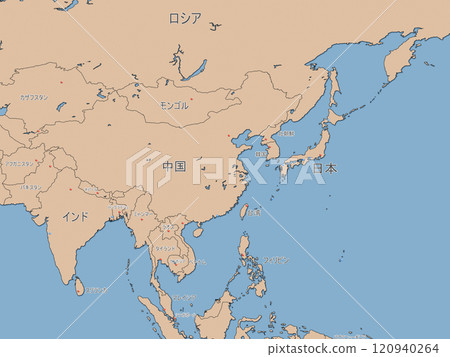 世界地圖日語符號與日本地球周圍的國家名稱 世界地圖日語符號與日本地球周圍的國家名稱 120940264