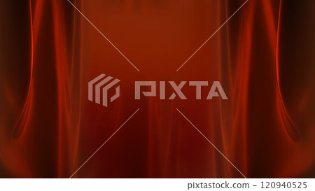Red fabric curtain in theater stage background for broadway, movie, drama, concert, comedy and other entertainment showtime 120940525