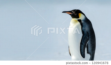 Emperor penguin in natural habitat, antarctic wildlife photography Emperor penguin in natural habitat, antarctic wildlife photography 120941678