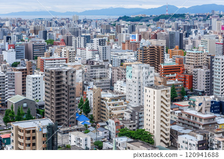 俯視鹿兒島市區 120941688