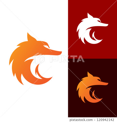Fox vector illustration silhouette icon design Fox vector illustration silhouette icon design 120942142
