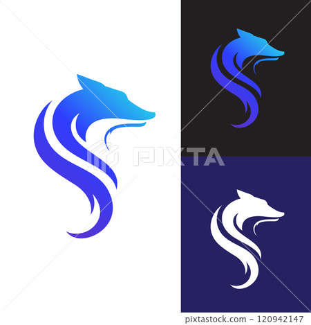 Fox vector illustration silhouette icon design 120942147