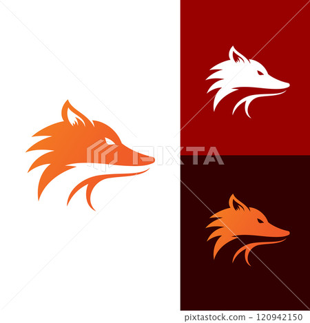 Fox vector illustration silhouette icon design 120942150