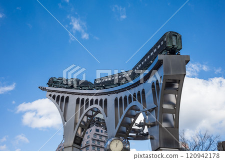 An object in front of the station in Yonago City, Tottori Prefecture, Japan 120942178