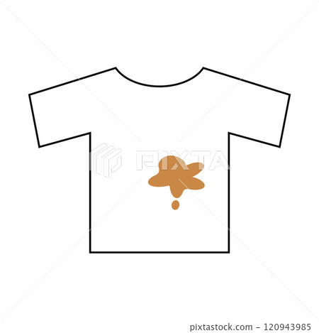 白襯衫有污漬 120943985