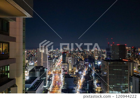Night view of Osaka from The Ritz-Carlton Osaka 120944222