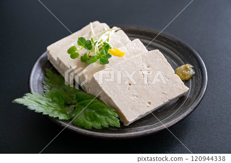 Tofu sashimi with yuzu pepper Tofu sashimi with yuzu pepper 120944338