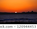 Sunset coastal scenery of Fuguijiao Lighthouse in Taiwan 120944453
