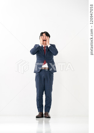 Businessman, male in his 20s, trouble Businessman, male in his 20s, trouble 120947058
