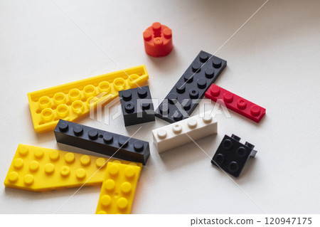 Close up shot of the building bricks 120947175