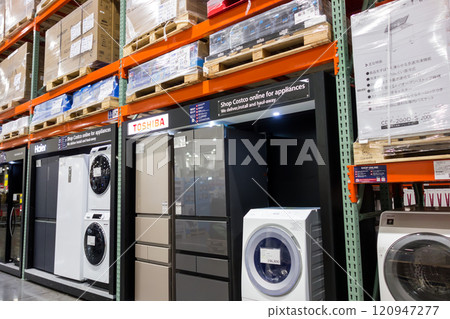 Costco on Tamasakai Street, home appliance section, east exit of Tamasakai Station on the Keio Sagamihara Line, Oyamagaoka, Machida City, Tokyo Costco on Tamasakai Street, home appliance section, east exit of Tamasakai Station on the Keio Sagamihara Line, Oyamagaoka, Machida City, Tokyo 120947277