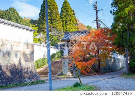 兵庫縣三木市紅葉美麗的第26寺 大谷山 大慶寺伽倻院大門 兵庫縣三木市紅葉美麗的第26寺 大谷山 大慶寺伽倻院大門 120947480