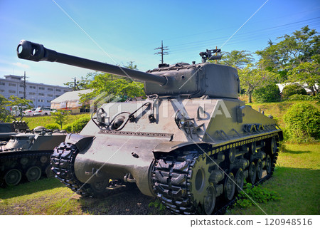 Vehicles exhibited at the Chubu Ground Self-Defense Force Fuji School Commemorative Event, M4A3 medium tank, Oyama Town, Shizuoka Prefecture (1) Vehicles exhibited at the Chubu Ground Self-Defense Force Fuji School Commemorative Event, M4A3 medium tank, Oyama Town, Shizuoka Prefecture (1) 120948516
