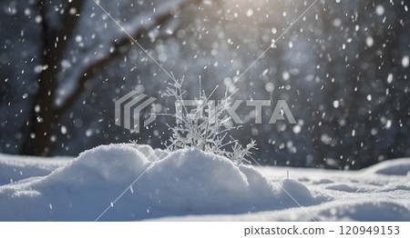 Snowy landscape 120949153