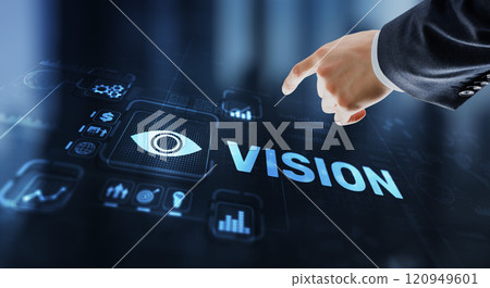 Vision Direction Future Business Inspiration Motivation Concept 120949601