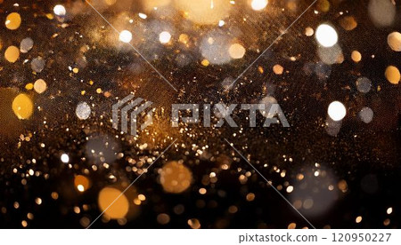 Golden and silver lights dance 120950227