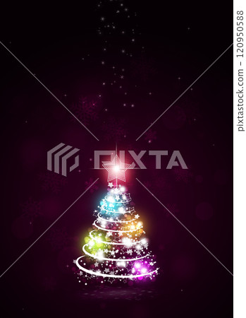 Holiday Christmas Bright Magic Tree 120950588