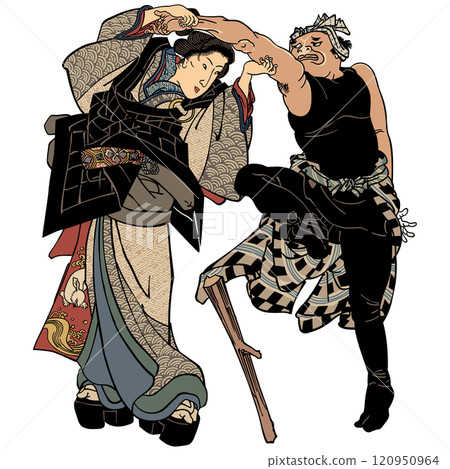 [A Brief History of Japanese Kendo - The Girl from Ichimisai] - [Utagawa Kuniyoshi] 120950964