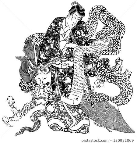 【日本六十餘州豐後方方花草書】-【歌川國芳】 【日本六十餘州豐後方方花草書】-【歌川國芳】 120951069