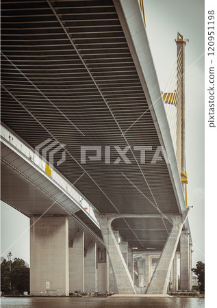 Chalerm Maha Nakhon Expressway and Saphan Phra Ram Kao. 120951198