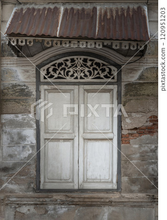 A traditional white window victorian style. A traditional white window victorian style. 120951203