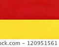 Rough paper red and yellow halves background 120951561