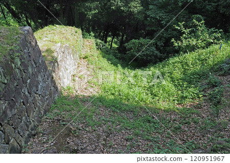 金山城遺址的垂直護城河【群馬縣大田市】 金山城遺址的垂直護城河【群馬縣大田市】 120951967