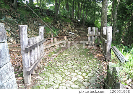 The passage under the lookout tower at the ruins of Kanayama Castle [Ota City, Gunma Prefecture] 120951968