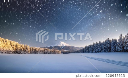 Snowy fields and starry sky 3 Snowy fields and starry sky 3 120952613