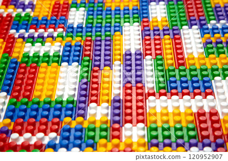 Abstract background texture of colored constructor blocks Abstract background texture of colored constructor blocks 120952907