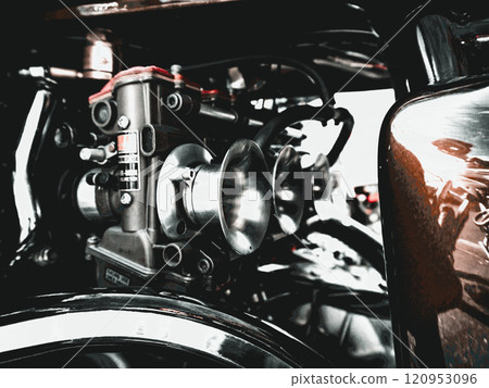 Retro motorcycle 120953096