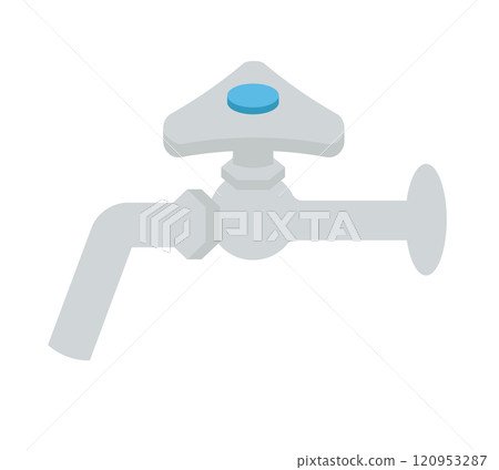 Illustration of a water faucet 120953287