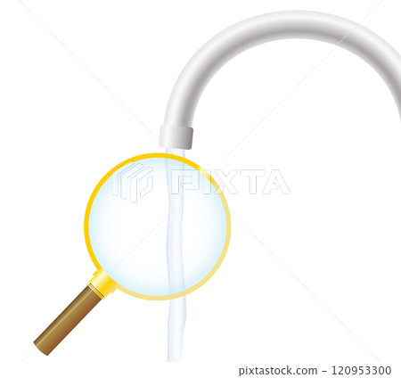 Illustration of an image of tap water inspection 120953300