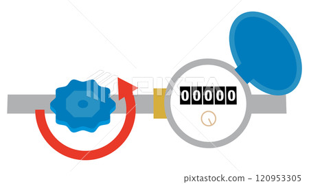 室外安裝的止水閥停止示意圖 120953305