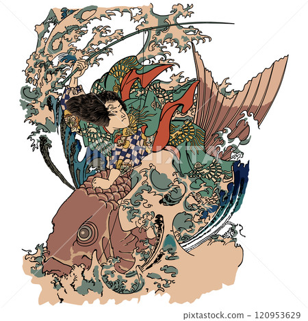 [美麗的水滸傳江之美命義俊]-[月岡義俊] 120953629