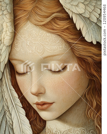 Beautiful angel painting AI image 120954468