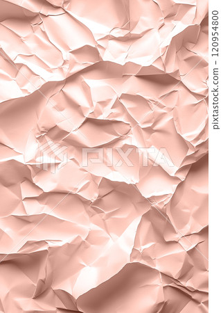 Crumpled paper texture background mocha mousse colors, monochromatic shade. 120954800