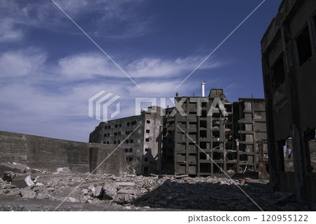 Gunkanjima from the 3rd observation area Gunkanjima from the 3rd observation area 120955122
