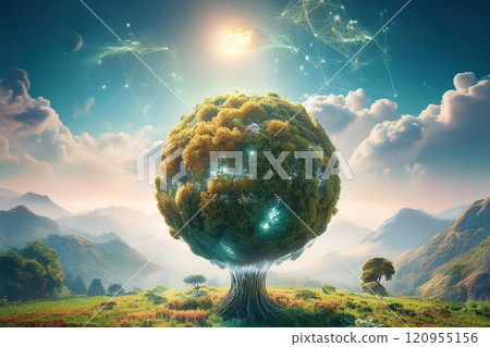 Image of nature and harmony (sustainability, IR, investment) 120955156